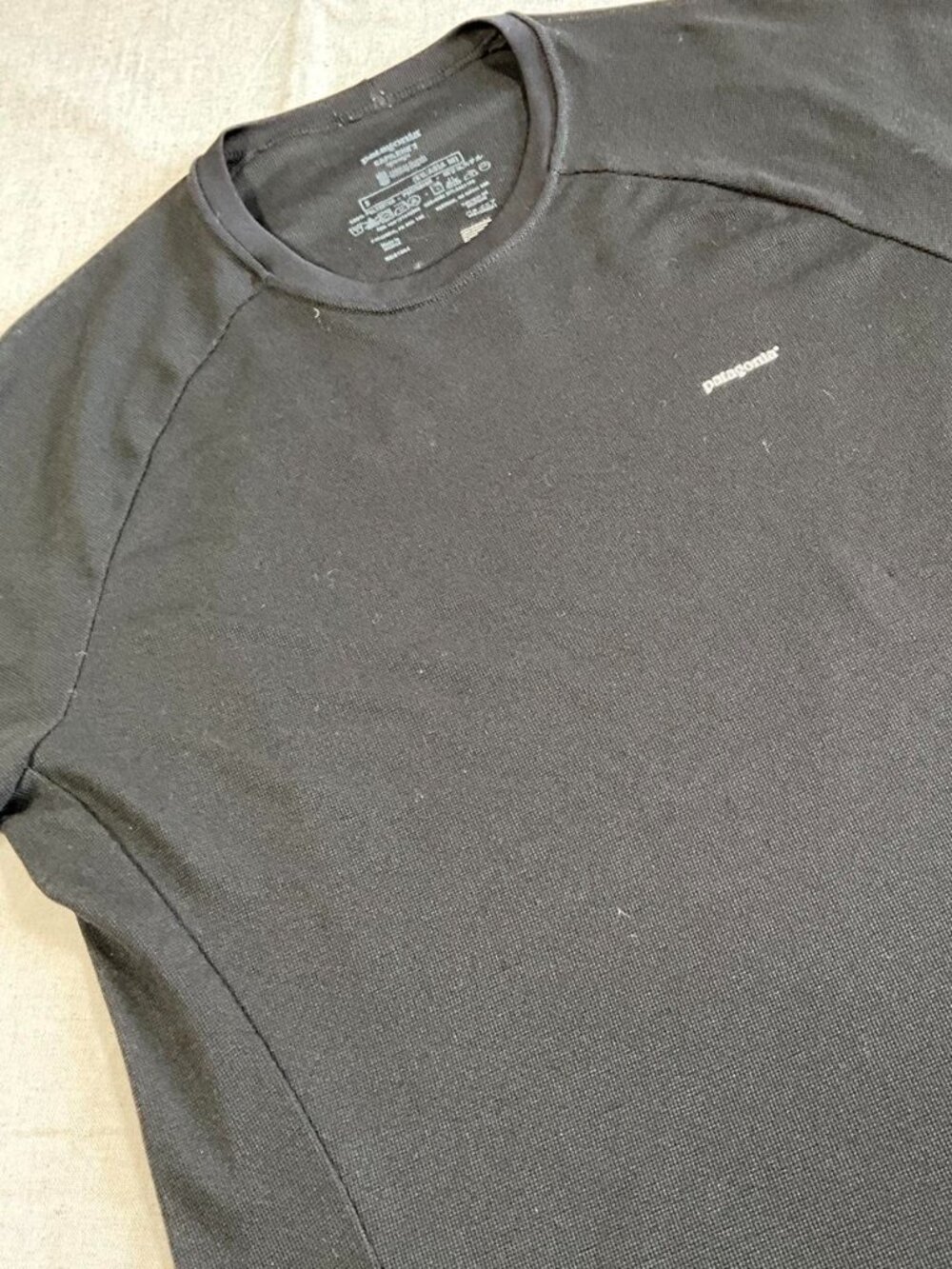 Patagonia Jackson Kayak Performance Black Mesh Tee (Small)